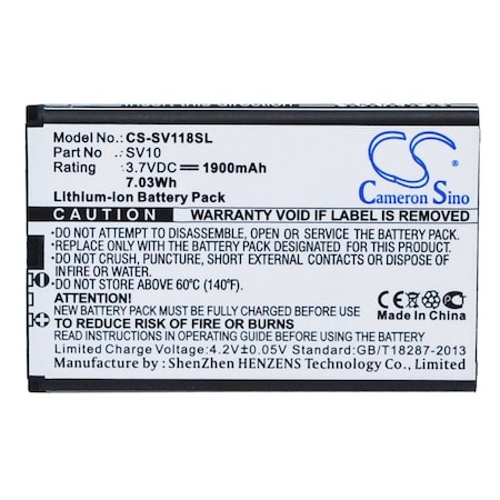 Bsc Preferred Sieval SV-118 Survey Multimeter and Equipment Replacement Battery CS-SV118SL